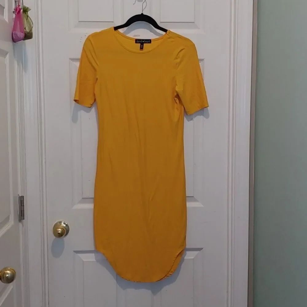 Derek Heart yellow  dress Sz M